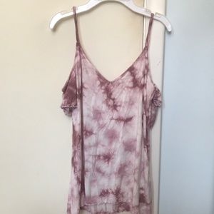 American Eagle Tie Dye Off the Shoulder Shirt